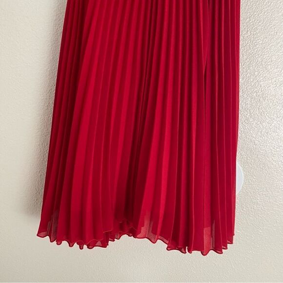 Bona Kids 2846 red long maxi pleated embellished formal holiday dress -11/12 - Picture 5 of 10
